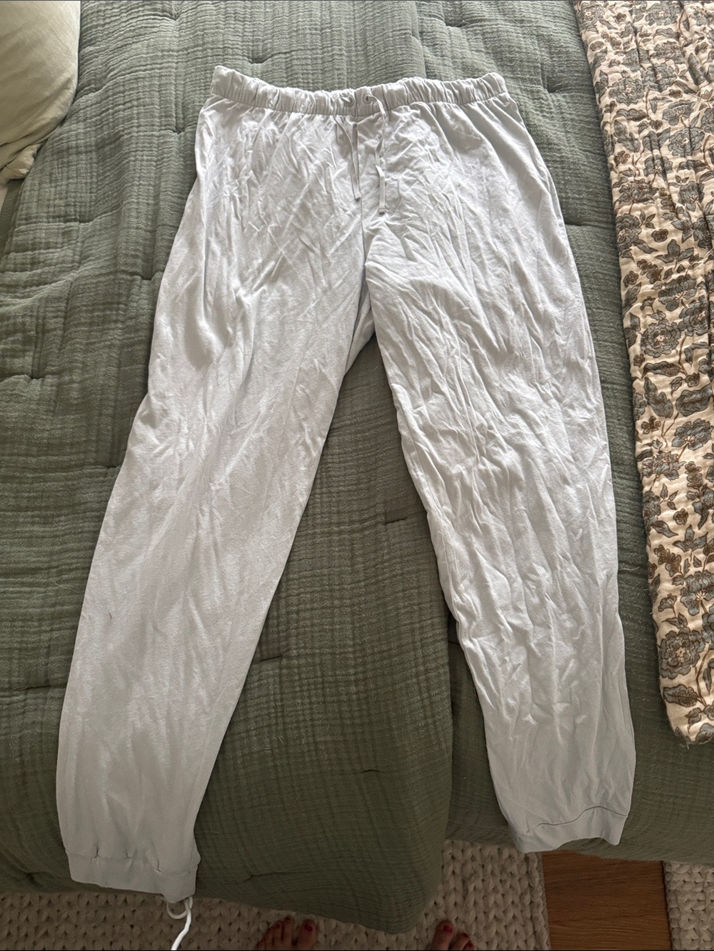 Cuyana Light Gray Track Pants